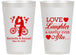 Personalized Wedding 14 oz Frosted Cups - Love Laughter Happily | 376