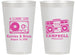 Personalized Wedding 14 oz Frosted Cups - Class Love Cassette Tape | 389