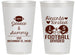 Personalized Wedding 14 oz Frosted Cups - Hearts United Football | 395