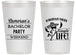 Personalized Bachelor Party 14 oz Frosted Cups - Hast La Vista Single Life | 40003