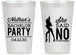 Personalized Bachelor Party 14 oz Frosted Cups - She Said No Strip Club | 40005