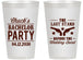 Personalized Bachelor Party 14 oz Frosted Cups - Last Stand Wedding Bands | 40015