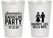 Personalized Bachelor Party 14 oz Frosted Cups - Goodbye Life Hello Wife | 40019