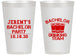 Personalized Bachelor Party 14 oz Frosted Cups - Drinking Team | 40020
