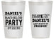 Personalized Bachelor Party 14 oz Frosted Cups - Last Night Of Freedom | 40029