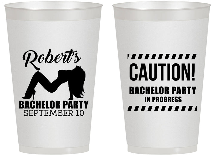 Personalized Bachelor Party 14 oz Frosted Cups - Strip Club | 40037