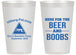 Personalized Bachelor Party 14 oz Frosted Cups - Beer And Boobs | 40040
