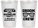 Personalized Bachelor Party 14 oz Frosted Cups - Groom Crew | 40047
