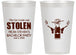 Personalized Bachelor Party 14 oz Frosted Cups - Stolen | 40053