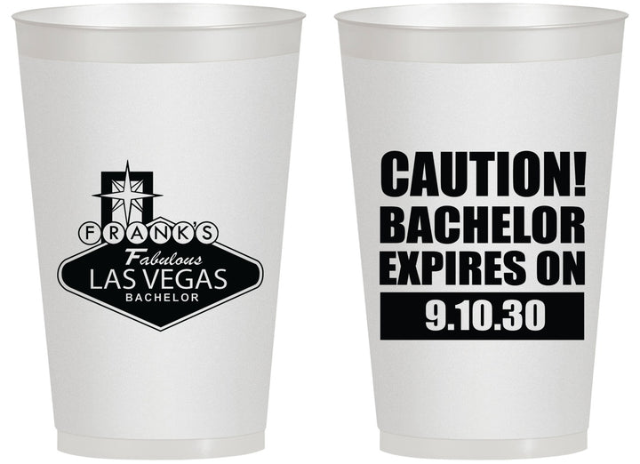Personalized Bachelor Party 14 oz Frosted Cups - Las Vegas | 40056