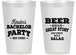 Personalized Bachelor Party 14 oz Frosted Cups - Great Story | 40057