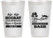 Personalized Bachelor Party 14 oz Frosted Cups - Wig Or Stache | 40058