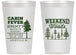 Personalized Bachelor Party 14 oz Frosted Cups - Camping | 40065