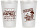 Personalized Bachelor Party 14 oz Frosted Cups - Football | 40067
