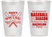 Personalized Bachelor Party 14 oz Frosted Cups - Baseball | 40075