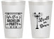 Personalized Bachelor Party 14 oz Frosted Cups - Mardi Gras | 40092