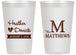 Personalized Wedding 14 oz Frosted Cups - Monogram | 402