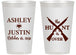 Personalized Wedding 14 oz Frosted Cups - The Hunt Is Over | 412