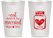 Personalized Wedding 14 oz Frosted Cups - Mason Jar | 415