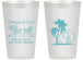 Personalized Wedding 14 oz Frosted Cups - Beach | 423
