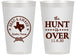 Personalized Wedding 14 oz Frosted Cups - The Hunt Is Over | 426