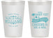 Personalized Wedding 14 oz Frosted Cups - Sandy Feet Salty Kisses | 434