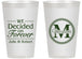 Personalized Wedding 14 oz Frosted Cups - Monogram | 435