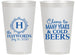 Personalized Wedding 14 oz Frosted Cups - Cheers To Cold Beers | 439