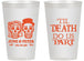 Personalized Wedding 14 oz Frosted Cups - Til Death Do Us Part | 441