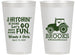 Personalized Wedding 14 oz Frosted Cups - Tractor Hitchin | 448