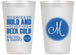 Personalized Wedding 14 oz Frosted Cups - Monogrammed | 450