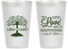Personalized Wedding 14 oz Frosted Cups - Love And Happiness | 451