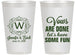 Personalized Wedding 14 oz Frosted Cups - Vows Are Done Have Fun | 460