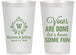 Personalized Wedding 14 oz Frosted Cups - Monogrammed | 462