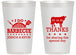 Personalized Wedding 14 oz Frosted Cups - I Do Barbecue Bbq | 468