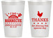Personalized Wedding 14 oz Frosted Cups - I Do Barbecue Bbq | 469