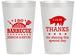 Personalized Wedding 14 oz Frosted Cups - I Do Barbecue Bbq | 470