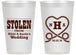 Personalized Wedding 14 oz Frosted Cups - Stolen Monogram | 474