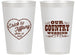 Personalized Wedding 14 oz Frosted Cups - Country Wedding | 484