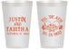 Personalized Wedding 14 oz Frosted Cups - Til Death Do Us Part | 485
