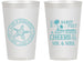 Personalized Wedding 14 oz Frosted Cups - Sandy Feet Salty Kisses | 488