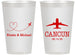 Personalized Wedding 14 oz Frosted Cups - Destination | 492