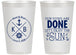 Personalized Wedding 14 oz Frosted Cups - Nautical | 495