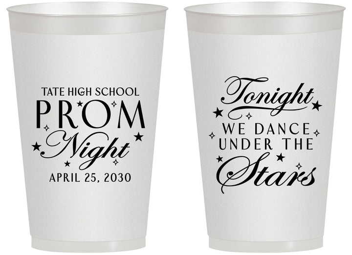Personalized Prom 14 oz Frosted Cups - Tonight We Dance | 50000