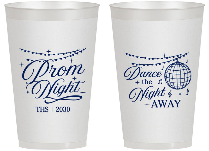 Personalized Prom 14 oz Frosted Cups - Dance The Night Away | 50001
