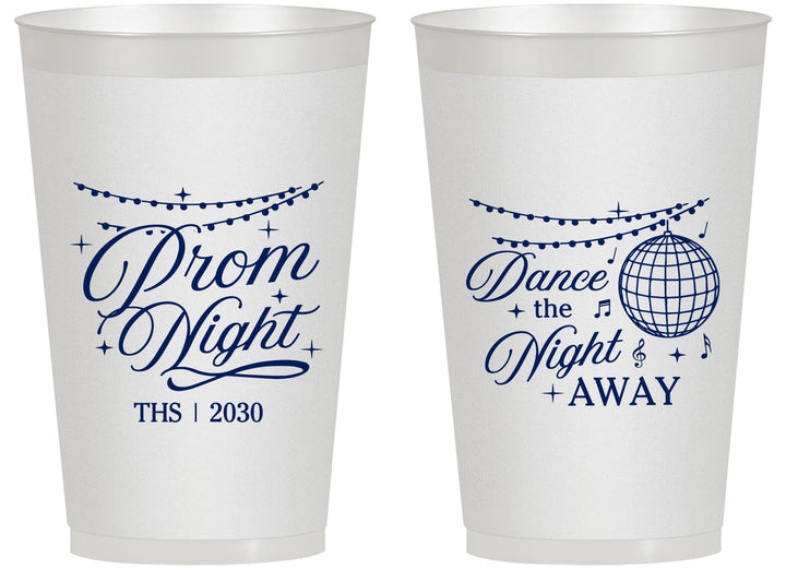 Personalized Prom 14 oz Frosted Cups - Dance The Night Away | 50001
