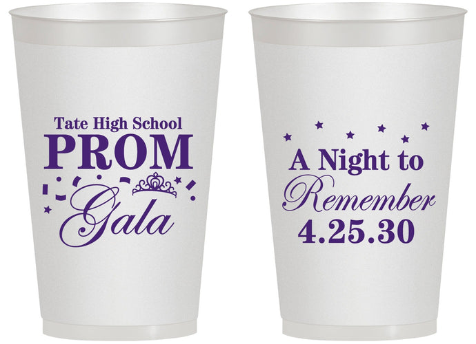 Personalized Prom 14 oz Frosted Cups - A Night To Remember | 50003