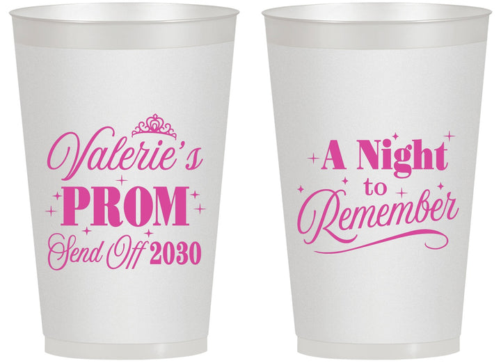 Personalized Prom 14 oz Frosted Cups - Send Off | 50006