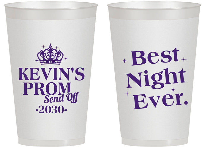 Personalized Prom 14 oz Frosted Cups - Send Off | 50009