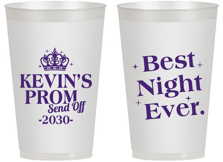 Personalized Prom 14 oz Frosted Cups - Send Off | 50009